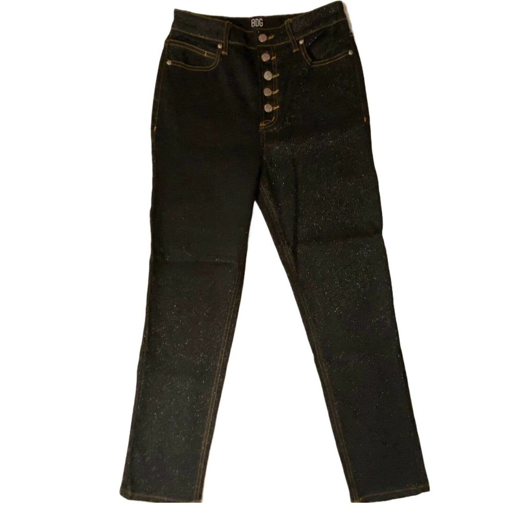 BDG Urban Outfitters Size 28 Black Button Fly High Waist Skinny Women's Jeans